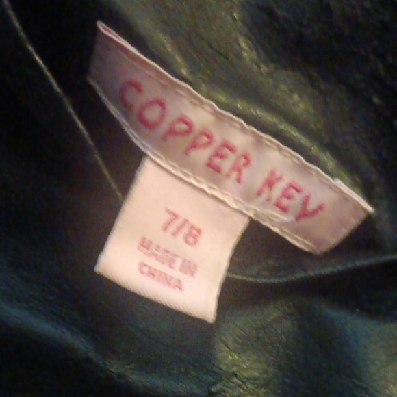 🤠Copper Key Reversible Leopard Print/Faux Fur Jacket  Plush Girls 7/8 - Picture 5 of 8